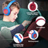PowerLocus Kids Wireless Headphones, Bluetooth Kids Headphones LED Lights Over Ear with 74/85/94dB Volume Limited, 45H Playtime,Built-in Mic, Two ...