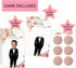 Floral Bridal Shower Games - Who Has The Groom Scratch Off Celebrity Cards Tickets for 48 Guests - Funny Bachelorette Party Games Ideas - Rose Gol...