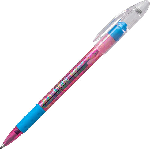 Pentel Krazy POP Beauty Beauty Iridescent Gel Pen, (1.0mm) Bold Line, Pink & Metallic Blue, Ink Box of 12 (K91-DCP)...