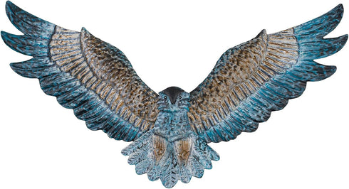 Metal Wall Art Owl Eagle Wall Decor Metal Bird Outdoor Wall Decor Modern Hanging Wall Sculpture for Garden Fence Patio Porch Living Room Bedroom (...