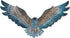Metal Wall Art Owl Eagle Wall Decor Metal Bird Outdoor Wall Decor Modern Hanging Wall Sculpture for Garden Fence Patio Porch Living Room Bedroom (...
