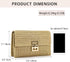 Rattan Clutch Purse for Women,Summer Straw Woven Beach Woven Bag Wicker Raffia Envelope Evening Clutch for Wedding...