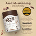 KOS Vegan Protein Powder, Chocolate USDA Organic - Low Carb Pea Protein Blend, Plant Based Superfood with Vitamins & Minerals - Keto, Soy, Gluten ...