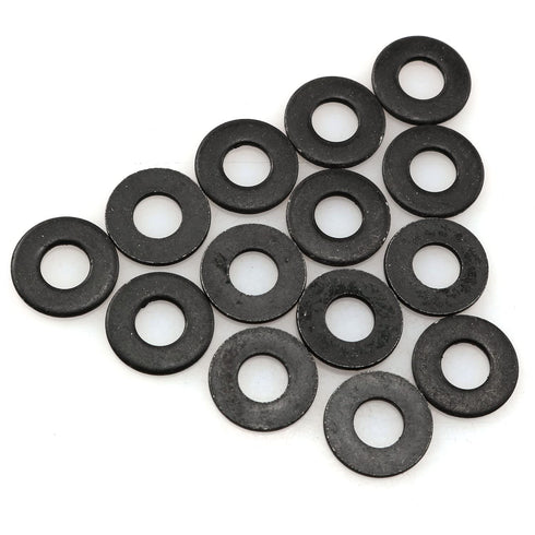 40Pcs M5 Flat Washer Adjustment Hardware Fitting Accessories Metal Gasket for Bolts and Screws, 304 Stainless Steel Black Zinc...