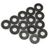 40Pcs M5 Flat Washer Adjustment Hardware Fitting Accessories Metal Gasket for Bolts and Screws, 304 Stainless Steel Black Zinc...