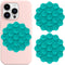 2PCS Round Silicone Suction Phone Case Adhesive Mount, Strong Grip Holder for Selfies & Shooting Videos, Anti-Slip, Durable, Easy to Use, iPhone &...