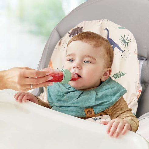 High Chair Cushion with Cover Pad for IKEA Antilop Babies Toddlers Inflatable & Reversible Built-in Inflatable Cushion Sea blue...