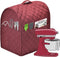 Stand Mixer Dust Cover with 3 Pockets Compatible with KitchenAid Tilt Head, Easy Cleaning,Can Ironable (Red Wine, Fits for 6-8 Quart)...