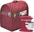 Stand Mixer Cover compatible with Kitchenaid Mixer, Fits All Tilt Head & Bowl Lift Models with 3 Organizer Bag for Accessories. (Dark Red, For Bow...