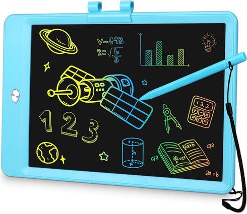 10 Inch Drawing Tablet, LCD Writing Tablet for Kids, Colorful Doodle Board Toddler Drawing Pad, Educational Learning & Travel Essential Kid Toy fo...