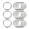 uxcell Metal O Rings, 15pcs 30mm(1.18") ID 3mm Thickness Multi-Purpose Welded O-Ring Buckle for Craft Belt Purse Bag Making Hardware, Silver Tone...