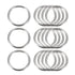uxcell Metal O Rings, 15pcs 30mm(1.18") ID 3mm Thickness Multi-Purpose Welded O-Ring Buckle for Craft Belt Purse Bag Making Hardware, Silver Tone...
