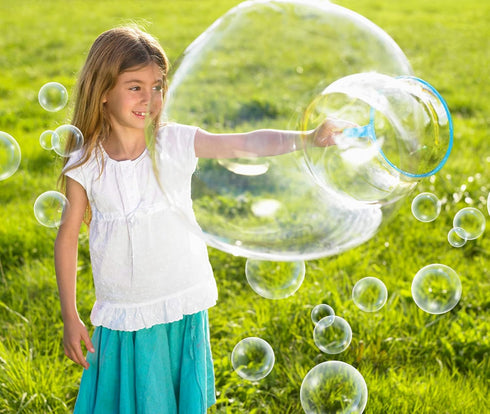 Roberly Bubble Wands Set, 15 Pack Big Bubble Wand Toy Set with Tray Bulk Funny Bubble Making Toys for Kids - Summer Outdoor Bubble Toys & Also Gif...