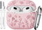for Airpods 3rd Generation Case - Flower Engraved Soft Silicone Case Compatible with Airpods Case 3rd Generation - Cute Case for Airpod 3rd Genera...
