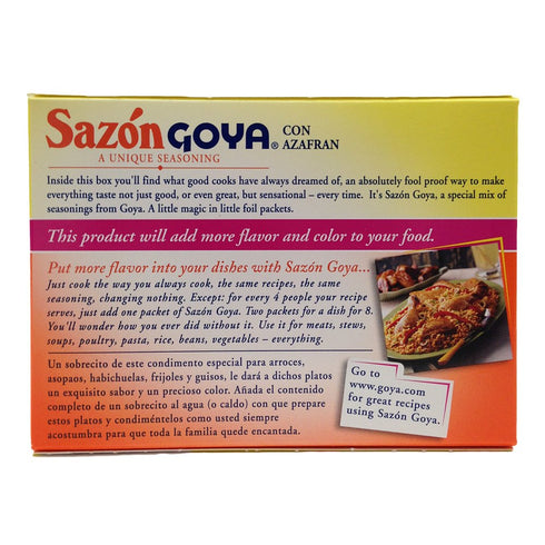 Chefs Secret Ingredient Goya All Purpose Seasoning Bundle with Goya Adobo with Pepper 8 Oz, Sazon Goya Con Culantro Y Achiote 1.41 Oz, and Sazon G...