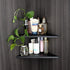 evron Corner Mounting Shelf,Easy to Install Wall Corner Shelf,Frosting Pattern Right-Angled,Set of 2...