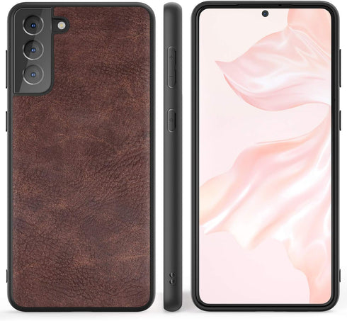 SALAWAT Galaxy S21 Plus Case, Slim PU Leather Vintage Shockproof Phone Case Cover Lightweight Soft TPU Bumper Hard PC Hybrid Protective Case for S...
