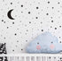 Moon and Stars Wall Decal Vinyl Sticker for Kids Boy Girls Baby Room Decoration Good Night Nursery Wall Decor Home House Bedroom Design YMX16 (Bla...