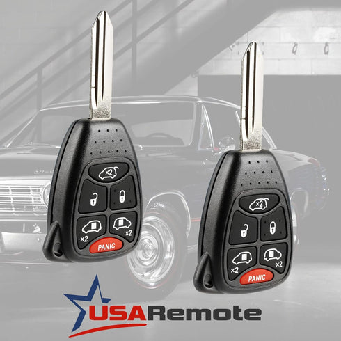 Key fits 2004 2005 2006 2007 Dodge Caravan and Grand Caravan/Chrysler Town Country Fob Keyless Entry Remote (M3N5WY72XX), Set of 2...