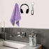 Qianyu 30 Pcs Adhesive Wall Hooks Heavy Duty Clear Sticky Hangers Waterproof Seamless Transparent Acrylic Utility Hook Without Nails for Hanging T...