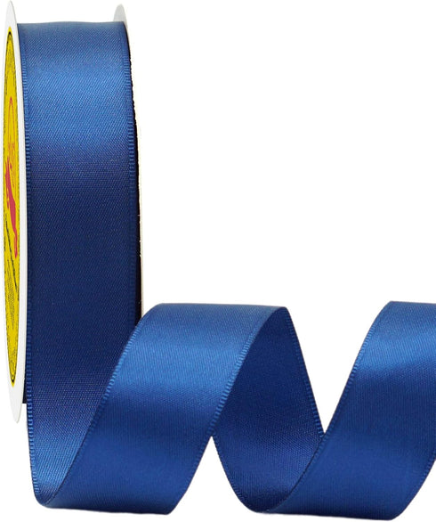 Double Face Royal Blue Satin Ribbon 7/8 inch X 25 Yards Polyester Royal Blue Ribbon for Gift Wrapping Very Suitable for Weddings Party Invitation ...
