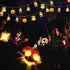 Halloween Lights Outdoor, 15FT Battery Operated Halloween Lights 30 LED 3D Ghost Tombstone Bat Pumpkin String Lights with Timer, 8 Lighting Modes ...