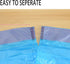4 Gallon Trash Bag Drawstring Small Clear Trash Bags for Kitchen Bathroom Home Office 80 Count Pack of 5 Blue...