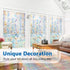 Privacy Film, Rainbow Clings, 3D Decorative Window Vinyl, Stained Glass Decals, Static Cling Window Sticker Removable Non-Adhesive UV Blocking (17...