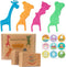 Biodegradable Kids Flossers -100 Pack, Natural Kids Floss Picks, Fluoride Free, Biodegradable Floss Pick, Organic Animal Kids Dental Floss Picks, ...