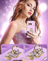 Silverback for Pixel 8 Case with Stand, Phone Case with Ring & Mirror Kickstand, Women Girls Bling Luxury Cover for Google Pixel 8, Purple...