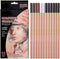 12PCS 4 Colors Sketching Pencils Wooden Charcoal Drawing Pencil Art Supplies with Gift Box for Art Students, Beginners, Professional Painter, Whit...