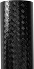 Industrial Utility Diamond Metallic Plate Chrome Finish Wrap Vinyl Underlayer Sheet Adhesive Roll for Shelves Walls Flooring (Black 17.8 inches x ...