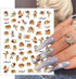 8 Sheets Angel Nail Stickers for Nail Art 3D Love God Cupid Nail Art Stickers Self-Adhesive Heart Rose Nail Supplies Cupid Angel Wings Flower Nail...