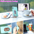 Cell Phone Ring Holder Finger Kickstand, CLZWiiN Foldable 360° Rotation Cellphone Stand for Desk, Office Desktop, Magnetic Car Mount, Metal Multi-...