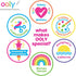Ooly Shrink-Its! 24 PC DIY Shrinking Art Bracelet Kit That Creates BFF Bracelets, Includes 20 Plastic Pre Cut Charms and More! No Mess Art for Kid...