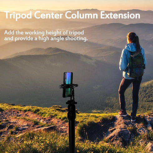 Tripod Center Column Extension Camera Mount Extender Telescopic Rod 3 Section Pole for Monopod DSLR Photo Studio Outdoor Macro Shooting...