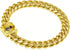 Heavy Duty Cuban Link Chain Dog Collars 15MM Gold/Silver Stainless Steel Metal Walking Training Collars with Cute Secure Design Buckle, Chew Proof...