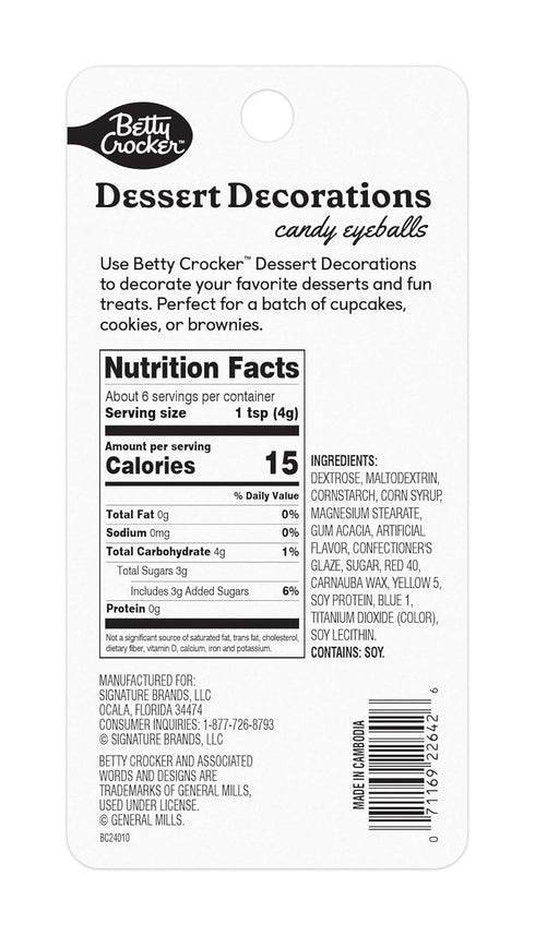 Betty Crocker Candy Shop, Eyeballs, 0.88 oz...