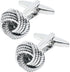 Hollow Out Twist Knot Shape Men's Cufflinks In Gift Case Silver / 14K Gold Plated Cufflinks for Men Jewelry for Wedding Party Business Birthday An...