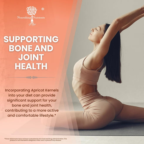 Organic Apricot Seeds Extract - ONLY Kernel supplement- Safe dosage 500mg - Antioxidant, Support Joint Health, Gut & Heart Health, Bone Density, R...