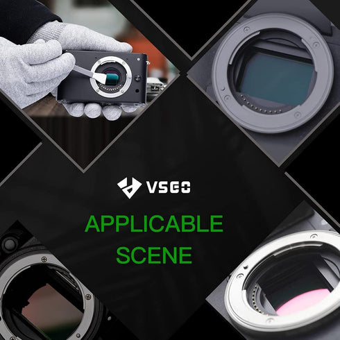 VSGO V-S01E Camera Sensor Cleaning Kit Micro Four Thirds 4/3 Sensor Cleaning 12pcs 12mm Sensor Cleaning Swabs Compatible for DSLR Cameras...