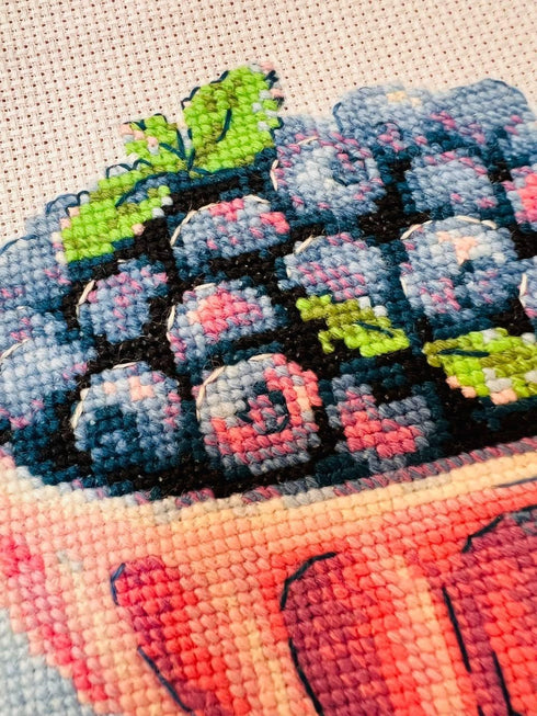 RIOLIS Counted Cross Stitch kit 2168 Ripe Blueberry...