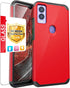 TJS Compatible for Cricket Magic 5G Case, AT&T Propel 5G Case, with Tempered Glass Screen Protector Dual Layer Hybrid Magnetic Support Shockproof ...