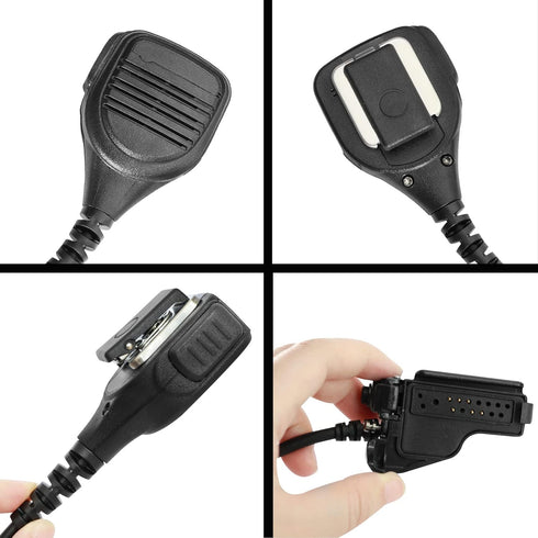 PMMN4051 PMMN4051B Windporting Remote Speaker Microphone Shoulder Mic for XTS 5000 XTS 1500 XTS 2500 XTS 3000 HT1000 MTX1000 GP900 GP1200 Radio...