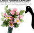 Black Duck Brand Green 9.75" Plastic Cemetery Memorial Grave Flute Flower Vases; 2 Pack...