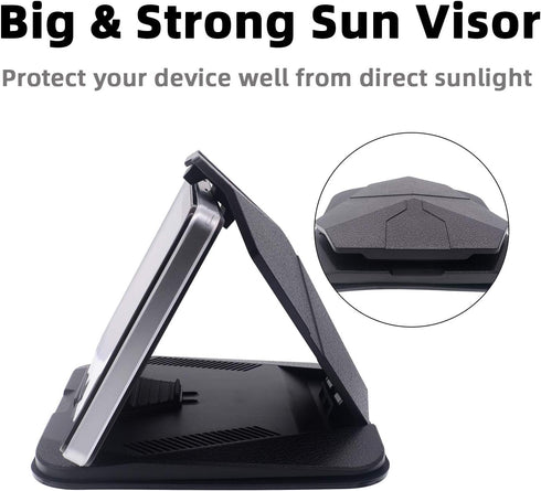Dashboard GPS Mount, Fits 4.3"-9.6" Screens, Universal Compatible with All Smartphones and Tablets, Easy to Mount and Clean, Ideal for Navigation ...
