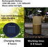 Solar-Lantern Waterproof Lights Replacement Top - Garden Decor Outdoor Lighting Decorative Patio Lighting Solar Replacement Top (Warm White, 2.76i...