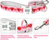 ARING PET Valentine's Day Dog Leash-Cute Pink Heart Dog Leash, Valentine Pet Leashes with Quick Release Buckle for Small Medium Large Dogs...