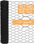 Garden Poultry Black Chicken Wire - 13.7 '' × 315 '' Chicken Wire for Crafts, Garden Fence Animal Barrier, 1 inch Mesh Poultry Netting Fence, Pet/...