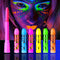 Glow in The Black Light Face & Body Paint, Neon Glow Fluorescent Face Paint Crayons for Halloween Club Makeup Xmas Glow Party...